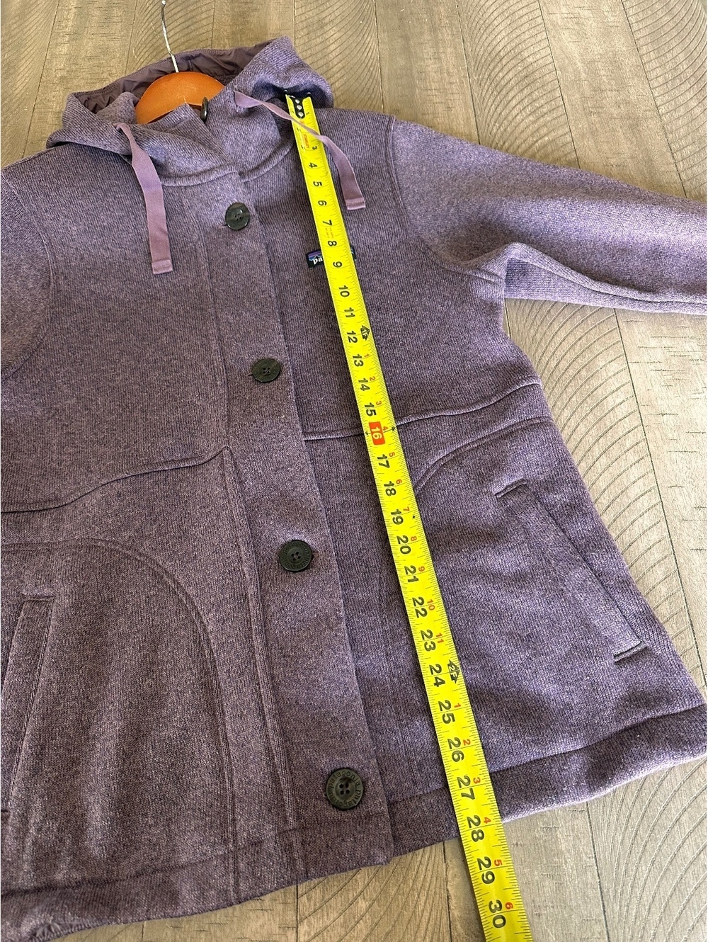 Patagonia Better Sweater Coat Hooded in Light Balsamic Purple Women’s Medium - Picture 12 of 14